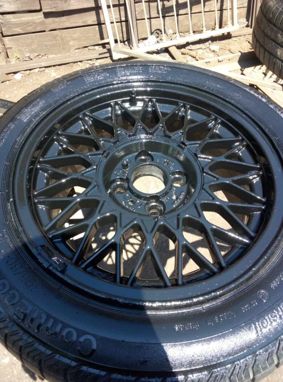 Пофарбували диски BBS для 4-ки