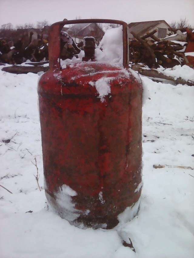 Боржуйка з газового балону 4