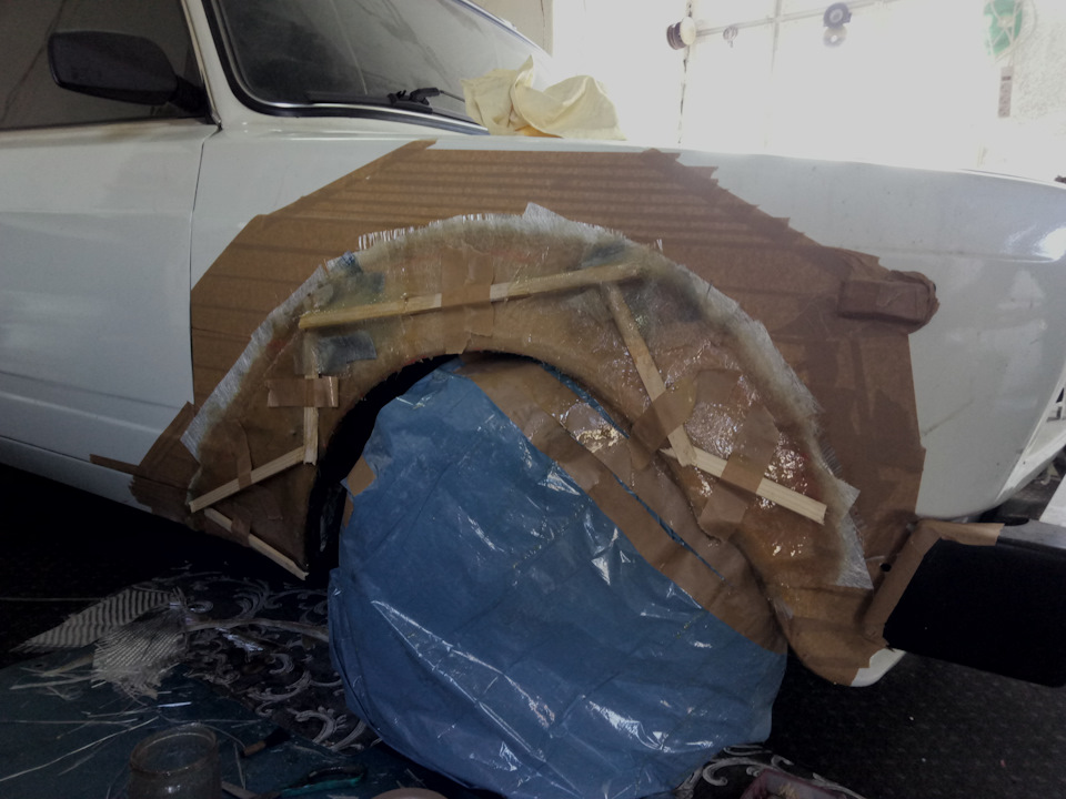 Fiberglass Rocket bunny for Lada restyling (part 2) Розширювачі арок (Матриці) 5