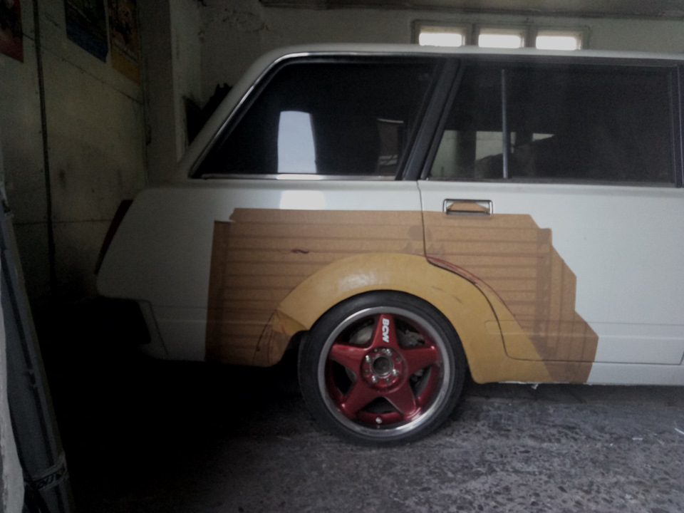 Fiberglass Rocket bunny for Lada restyling (part 2) Розширювачі арок (Матриці) 1