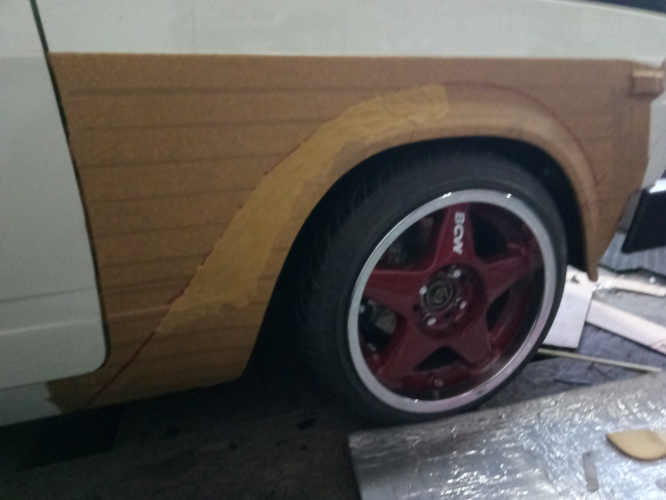 Fiberglass Rocket bunny style Fender flares for Lada restyling (part 1) Розширювачі арок 3