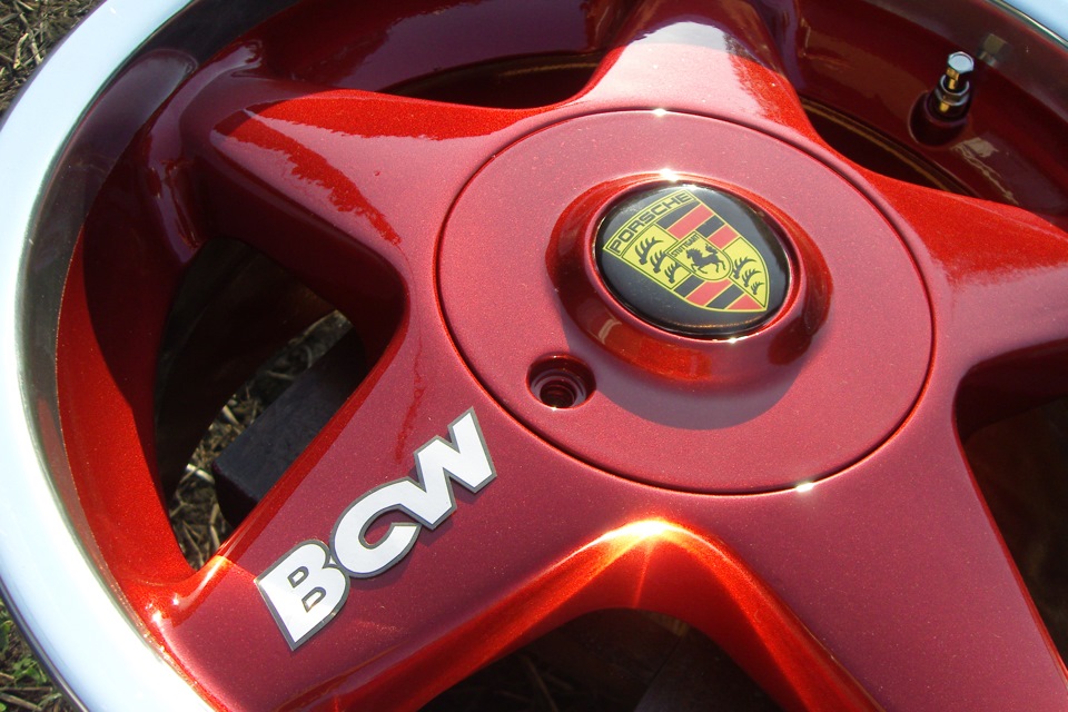 Наклейки на диски BCW, шильдики Porsche та соски (копія оригіналу) 3