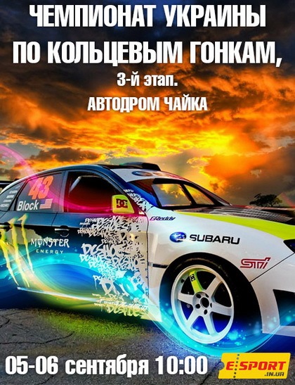 3 Етап України з кільцевих перегонів вже 5-6 вересня !Київ, ск.Чайка 1