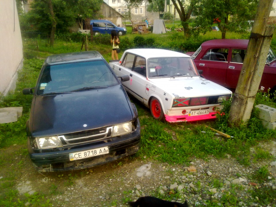 Міні фото сет із саабом друга))ну і москвич вліз) 4