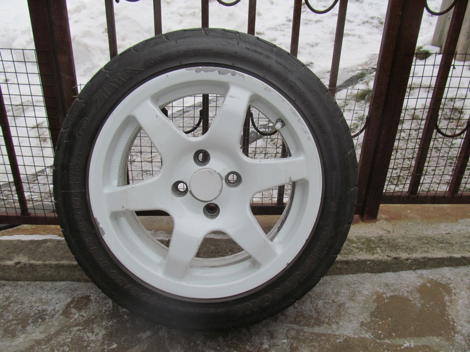 Продам свої тапки TECHNOMAGNESIO(Італія) r 15*6.5 4*98 з гумою Marangoni ZETA Linea (195/50R15 82H) 3