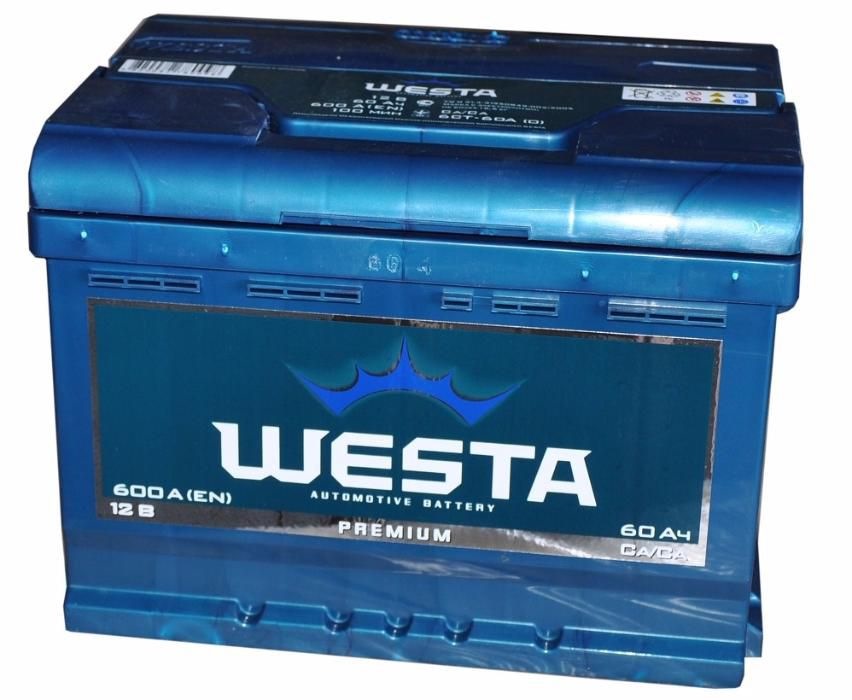 Акумулятор WESTA Premium 12V 60Ah 600A 3