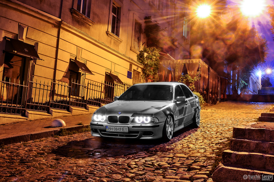 Зйомка машини пару фото BMW e 39 2