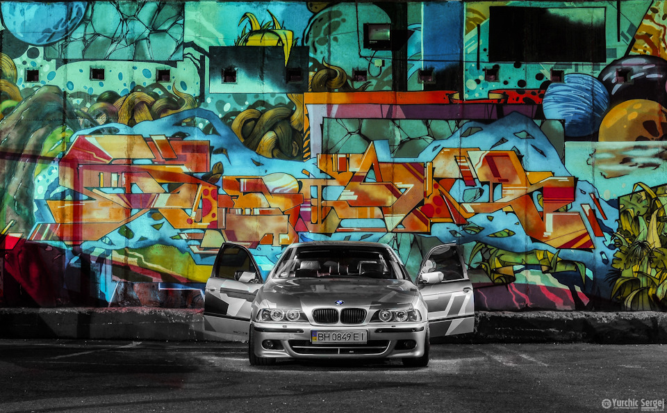 Зйомка машини пару фото BMW e 39 5