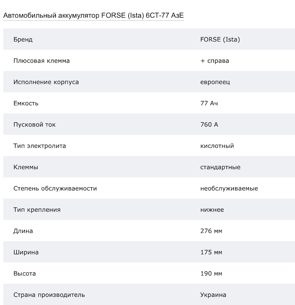 АКБ 77 Ач на класику. 4
