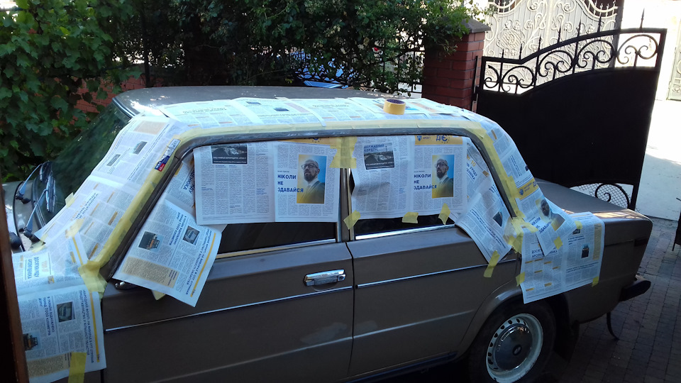 Фарбування стоків даху 1