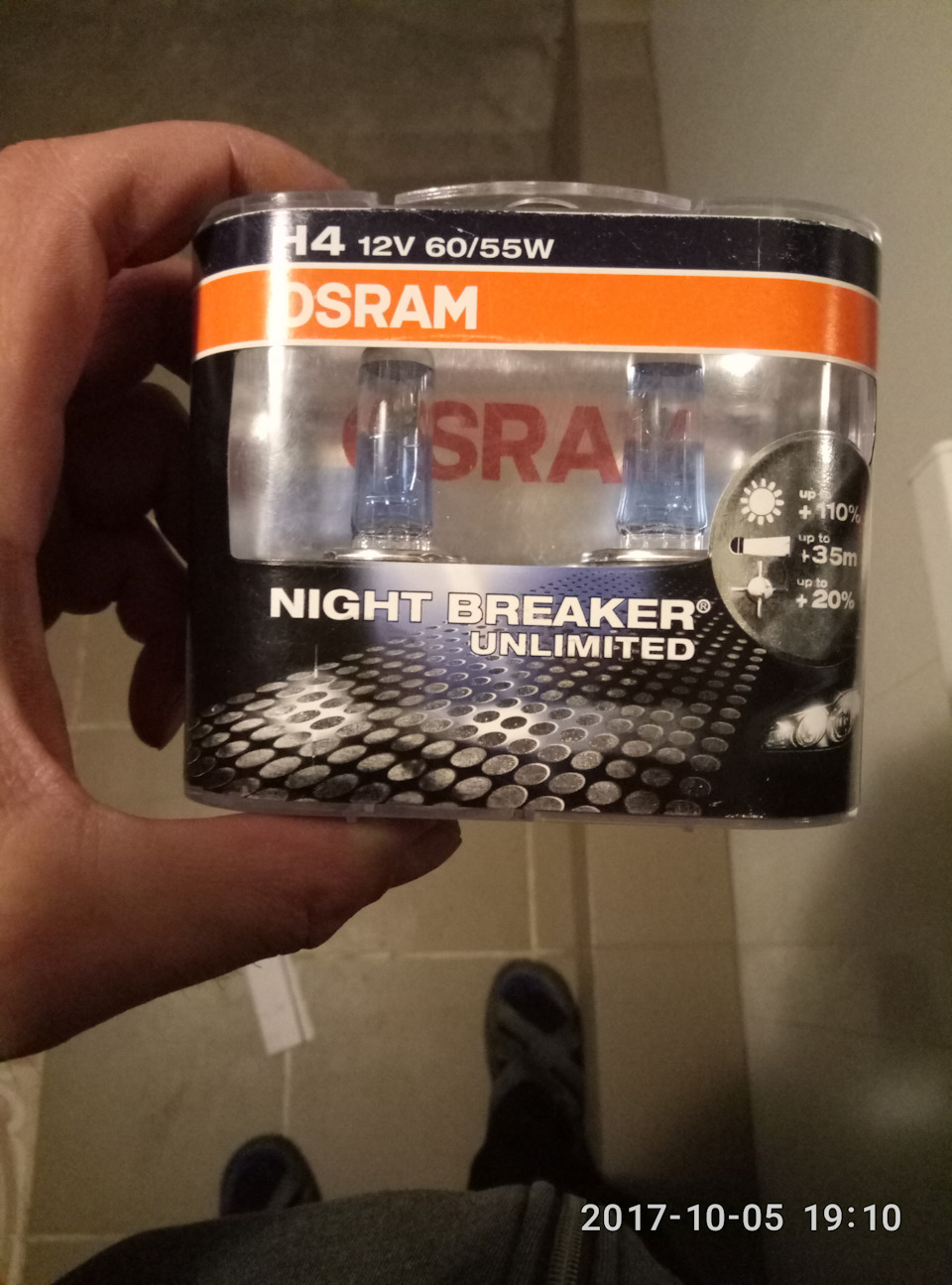 Лампи Osram Night Breaker (76400 км) 1
