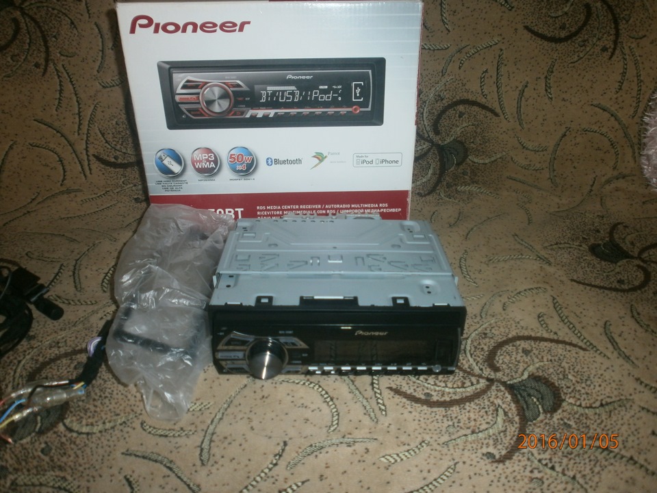 Pioneer mvh 350Bt + Джойстик дротовий Sony rm-x2s 2