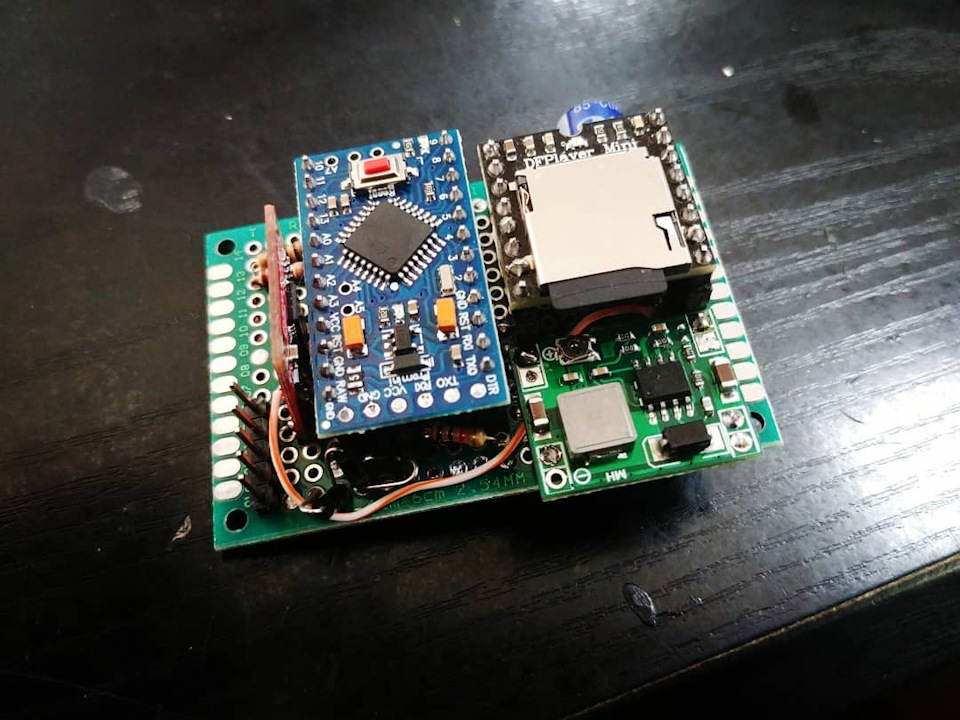 Mp3 сирена на arduino у ВАЗ2107 1