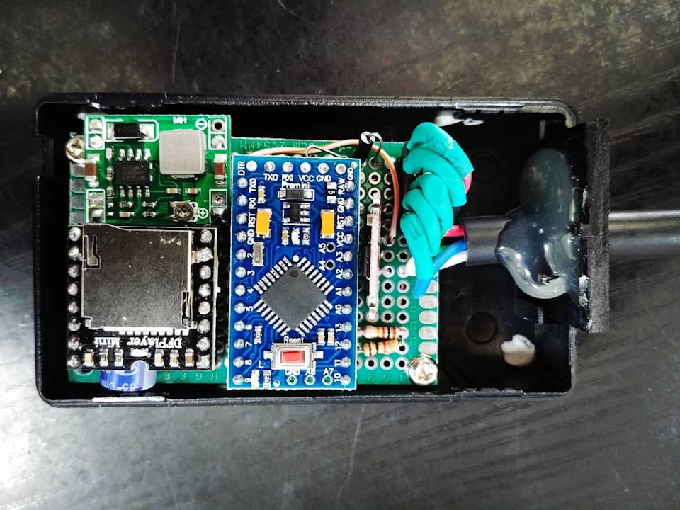 Mp3 сирена на arduino у ВАЗ2107 5