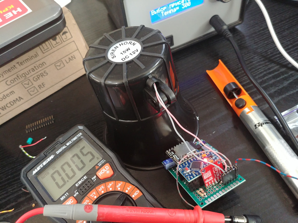 Mp3 сирена на arduino у ВАЗ2107 3