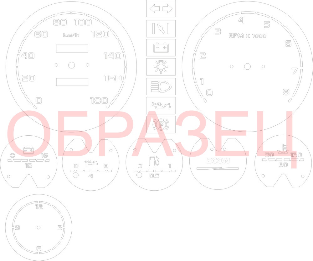 Нові шкали для ВАЗ 2107 1