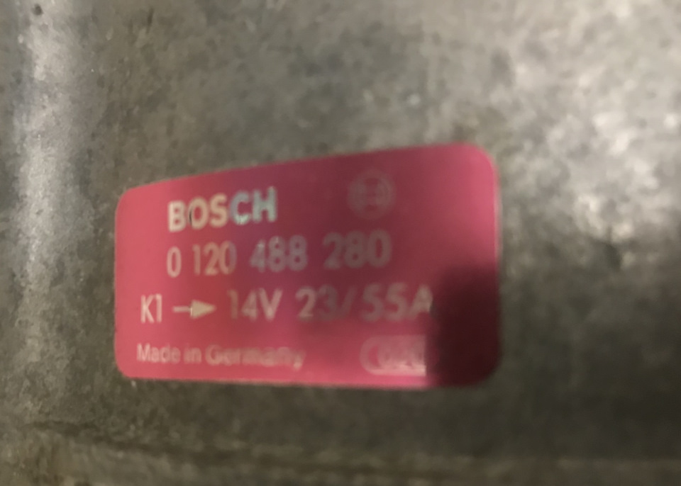 Генератор BOSCH 0 120 488 280 на 2108 4