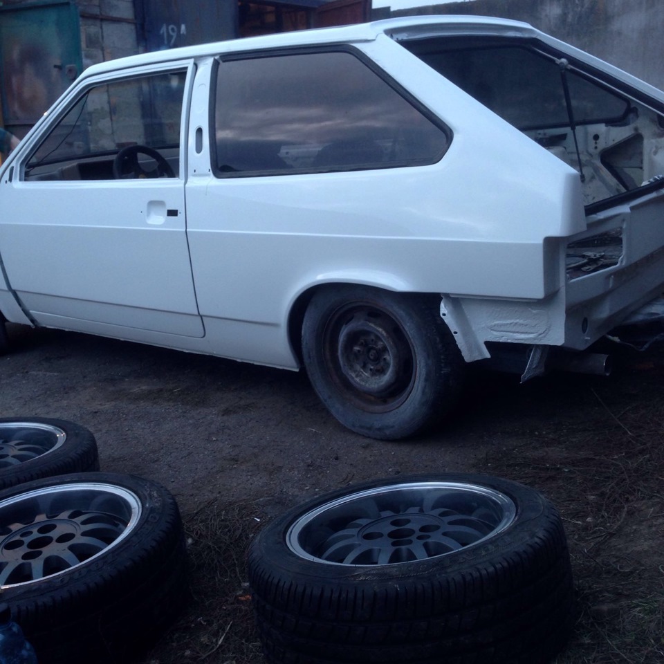 #фарбуванняавто#2108біла 3