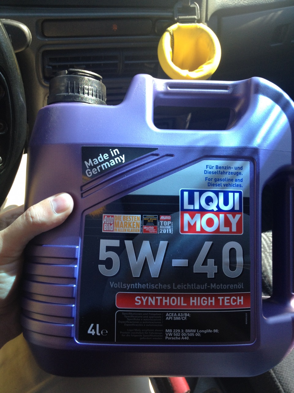 Перехід на олію LIQUI MOLY Synthoil High Tech 5W-40. 1