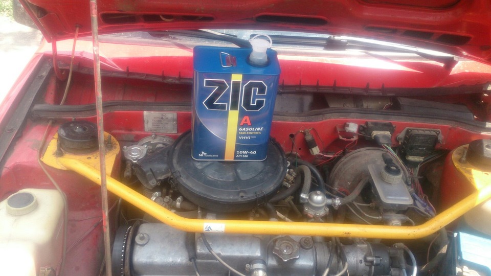 заміна мастила на ZIC 10W40 1