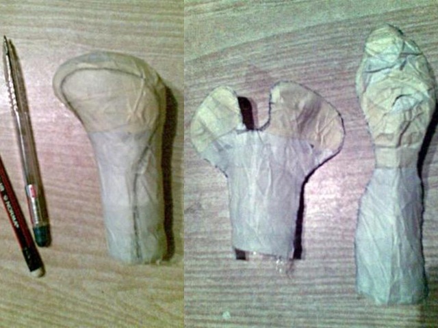 Перетяжка натуральною шкірою ручки КПП 3