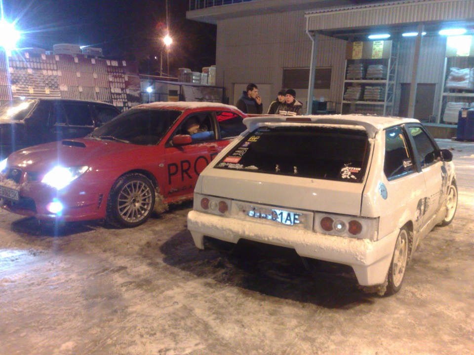 Зимові фотки з WRXсом 3