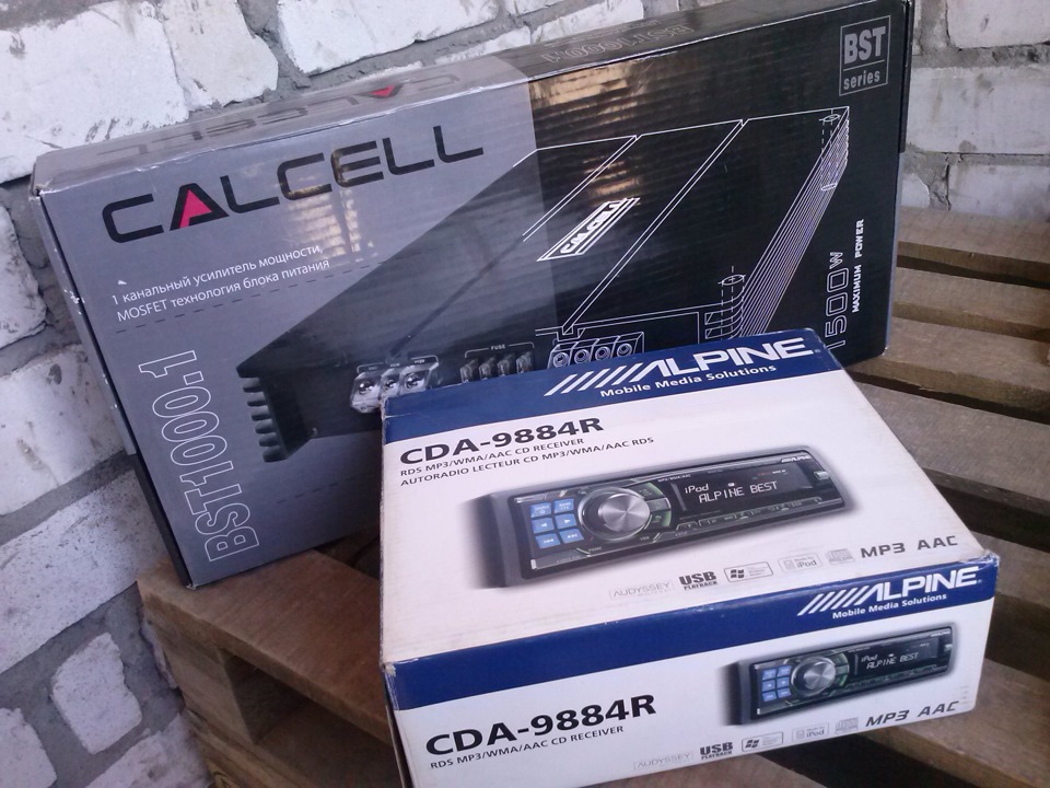 CALCELL BST 1000.1 та Alpine CDA-9884R 1