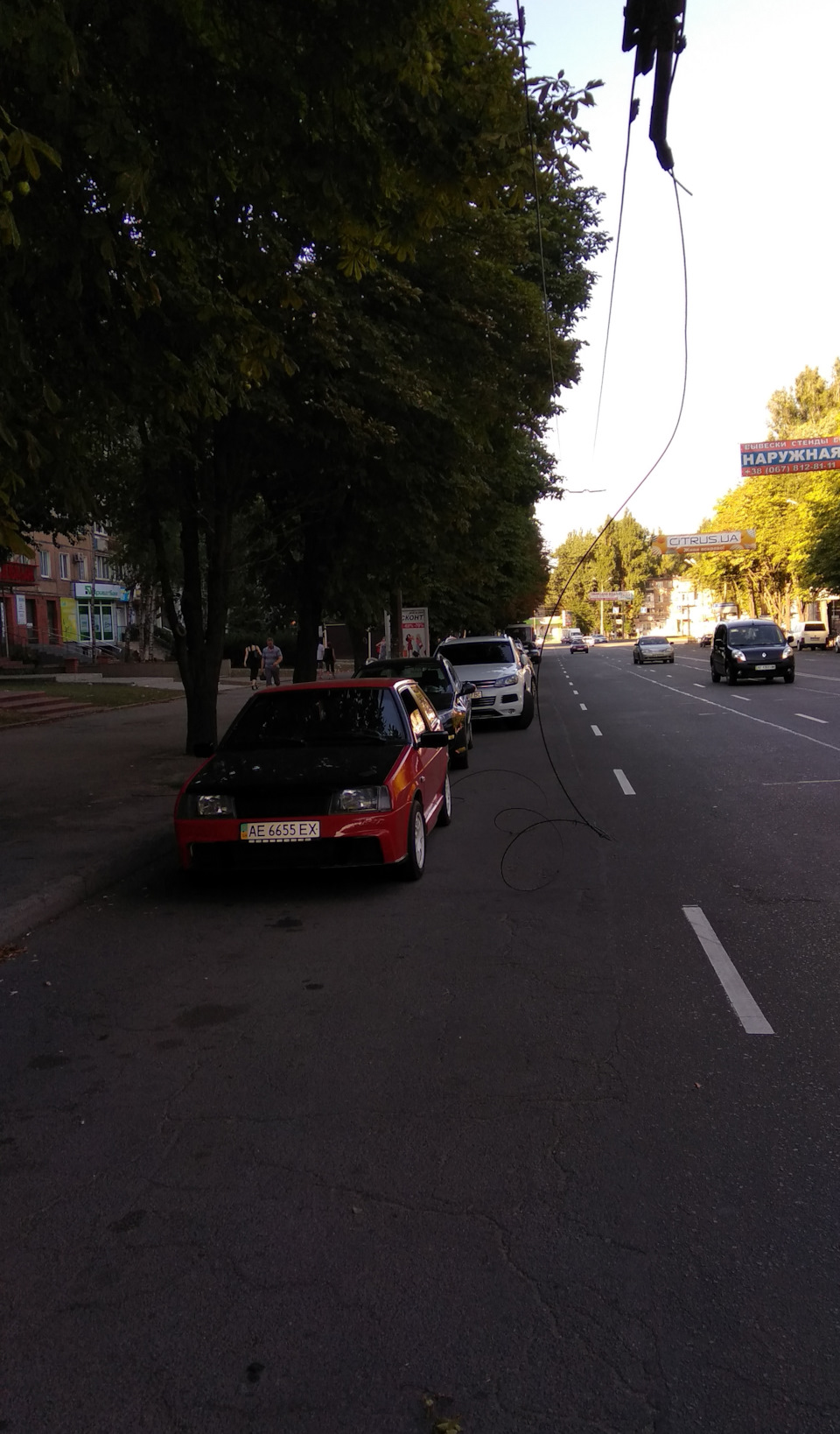 міні ДТП із тросом від тролейбусних ліній. 2