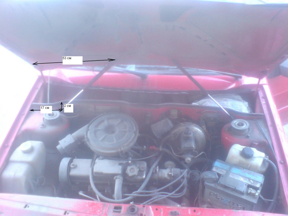 Газові упори капота 1