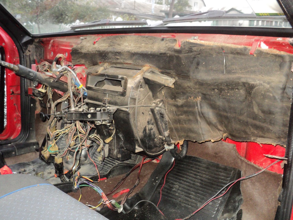 Установка панели Opel Vectra A 3