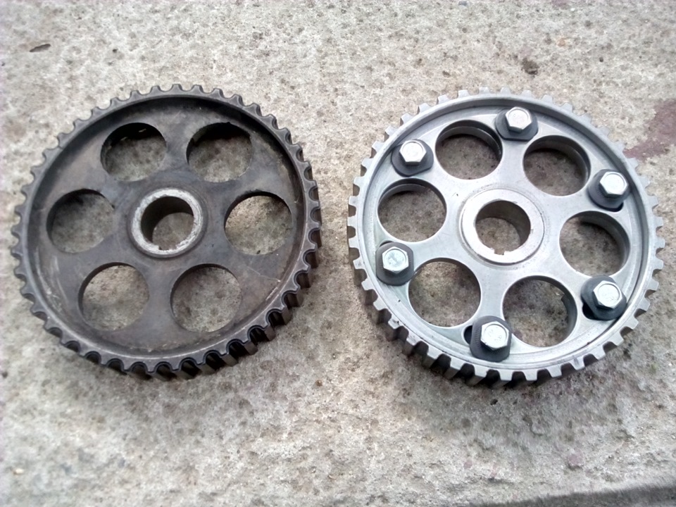 Встановлення розрізної шестерні 5