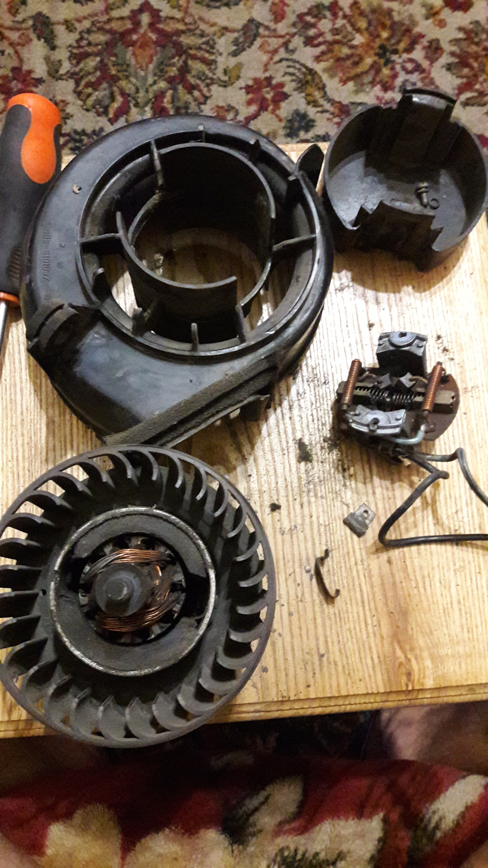 Ремонт моторчика печки 5