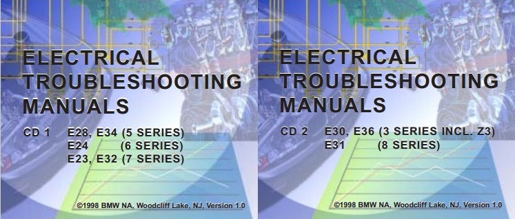BMW ETM (Electrical Troubleshooting Manual) BMW Схеми E23, E24, E28, E30, E31, E32, E34, E36, Z3 1