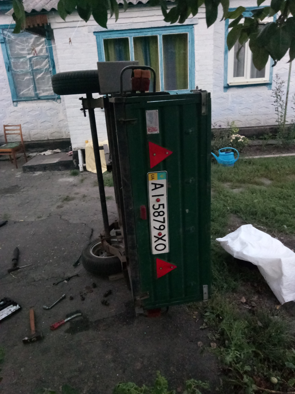 Причіп до та після))) частина 1 1