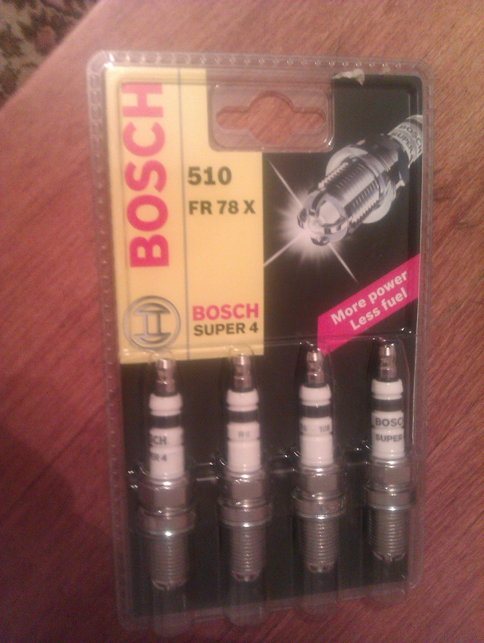 Установил свечи Bosh Super 4 1