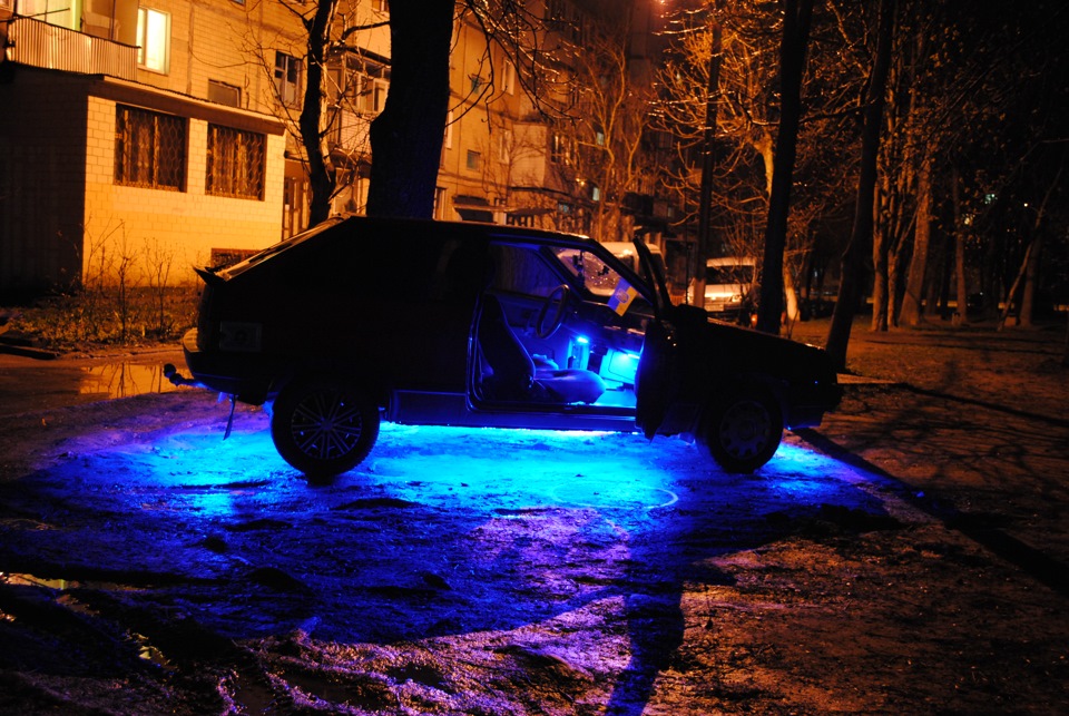 Світлодіодне підсвічування днища Ваз 2108 4