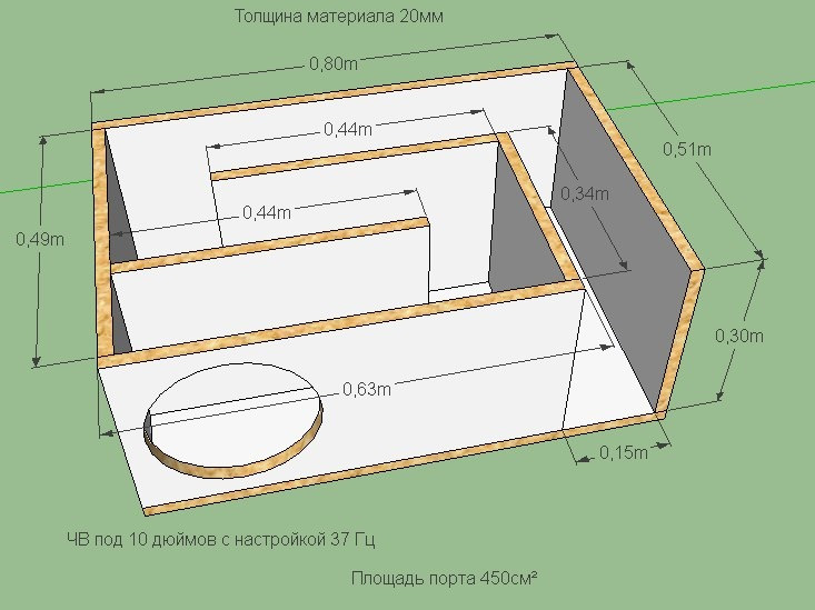 Переробка активного саба в ЧВ короб 1