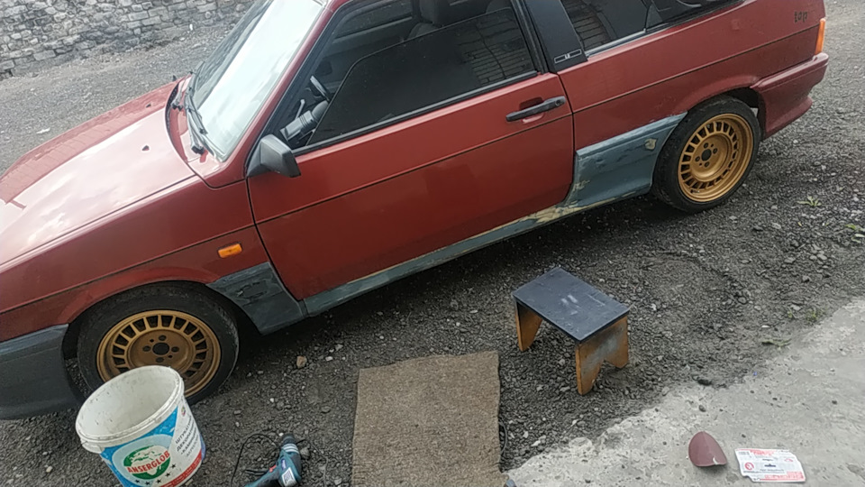 Обважування Лада 2108 top, заниження, Ronal Turbo R10 4