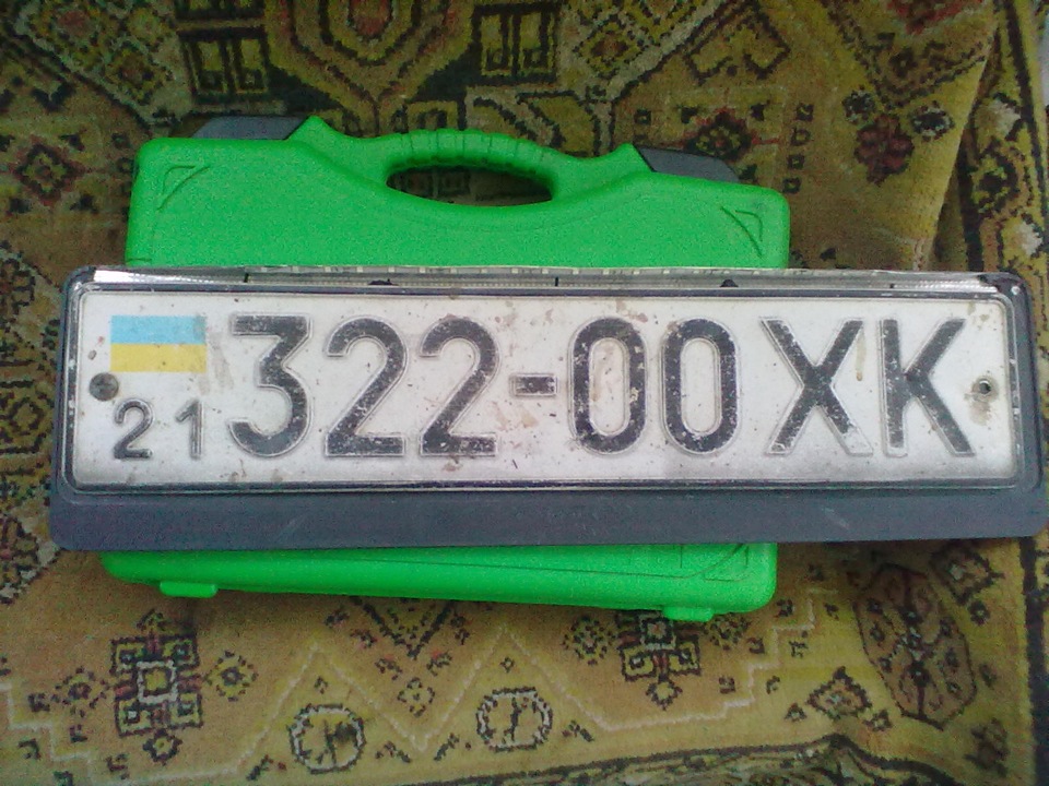 Рамка для номера з підсвічуванням! 1