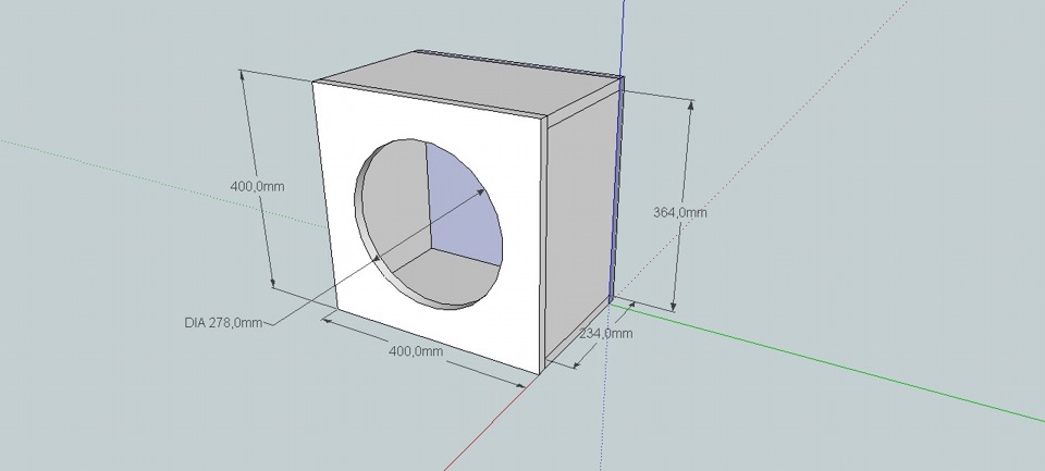 Розробка ідеального короба для JBL GTO1214 3