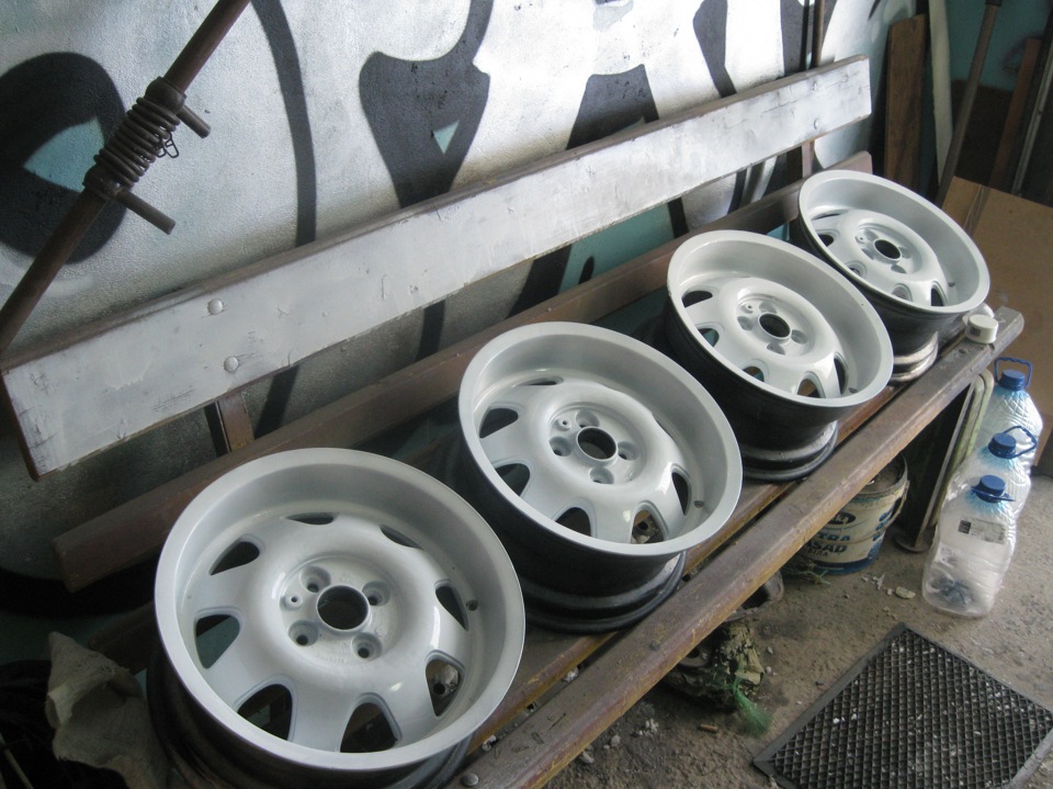 Грунтовка дисков Aluline CUP r15 4x100 white 3
