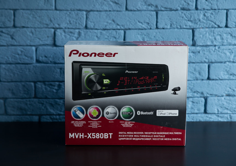 Головний пристрій Pioneer MVH-X580BT 1
