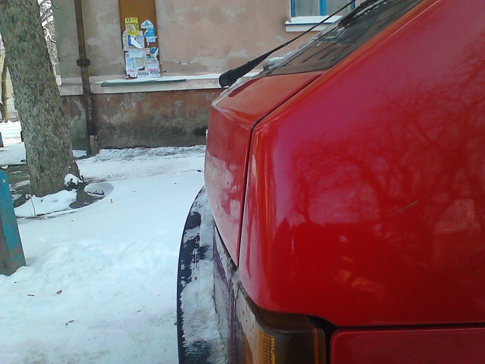 Ремонт кришки багажника. 2