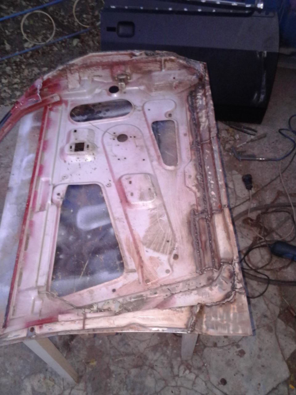 Ремонт дверей ч.3, ручки відчинення дверей від Opel Vectra B 2