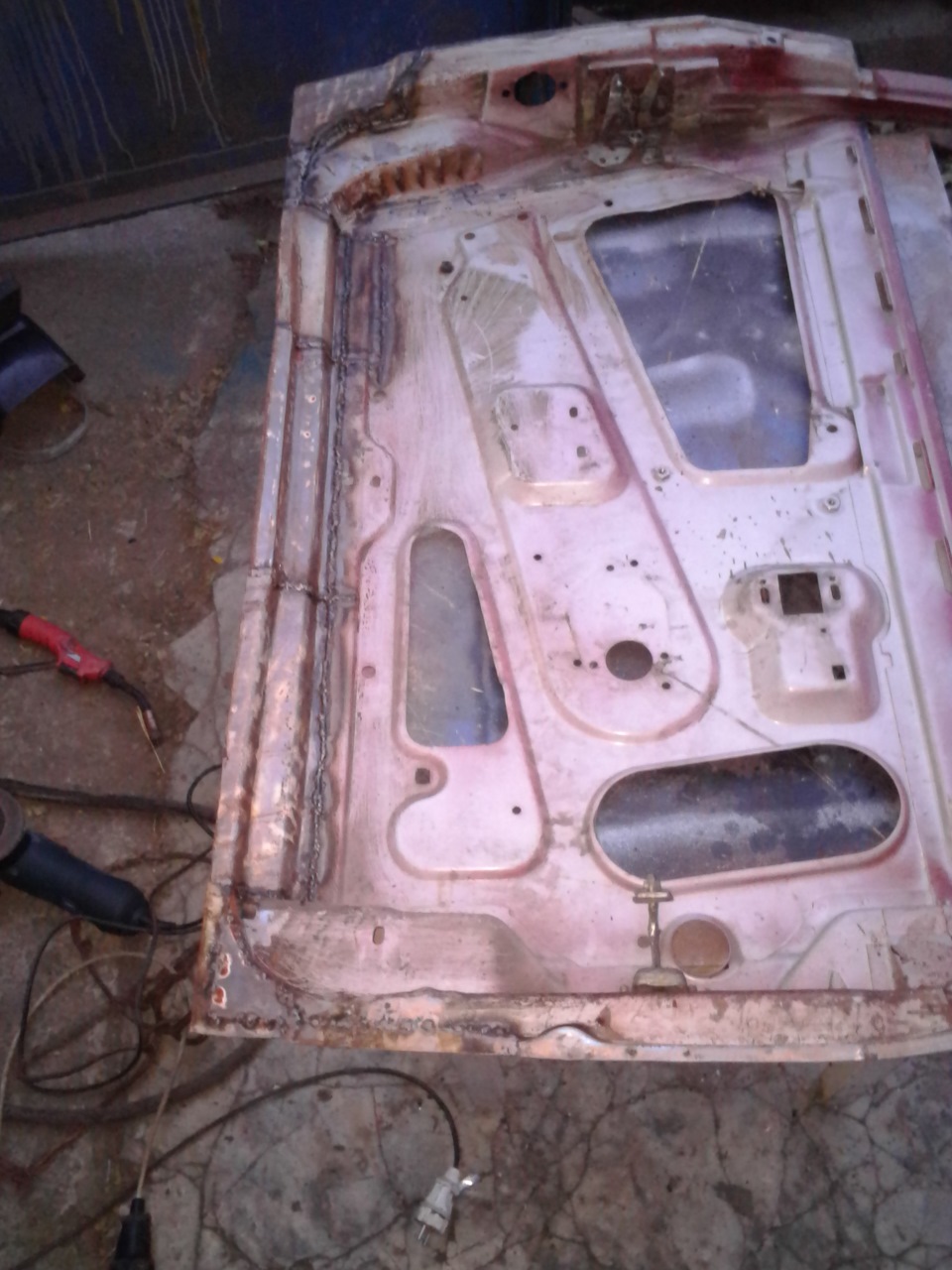 Ремонт дверей ч.3, ручки відчинення дверей від Opel Vectra B 3