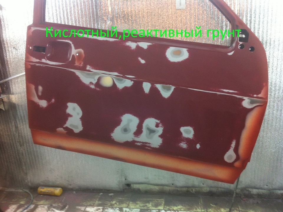 Перефарбування передніх пасажирських дверей 4