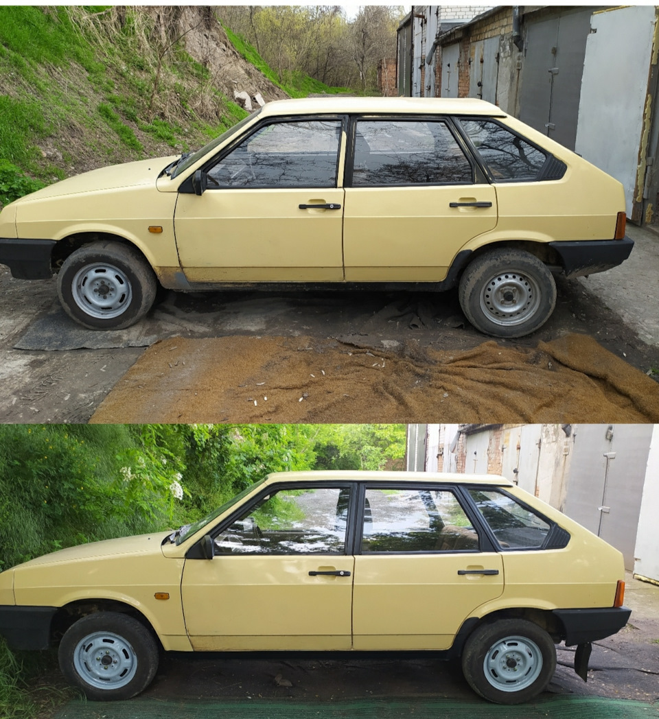 Фарбування дверей і порогів 2