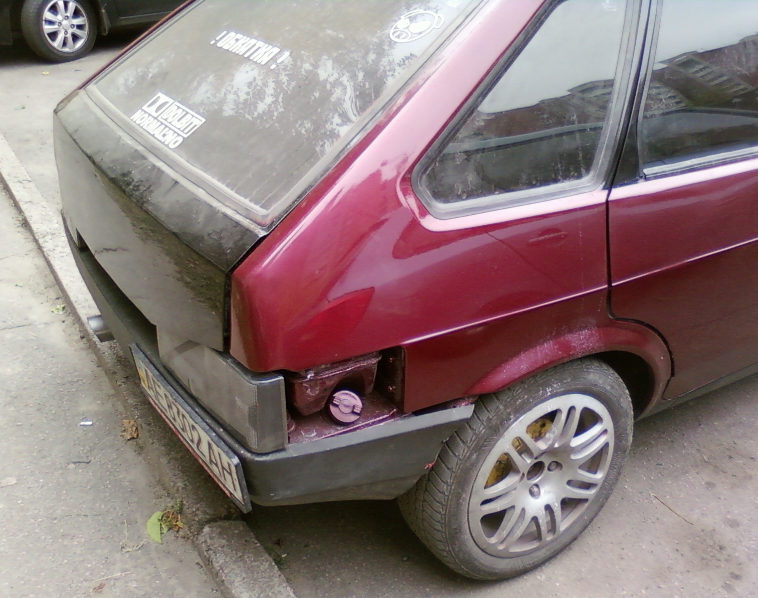 Усадка заднього бампера 5