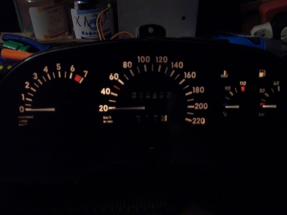 тюнинг, подсветка приборов opel 1