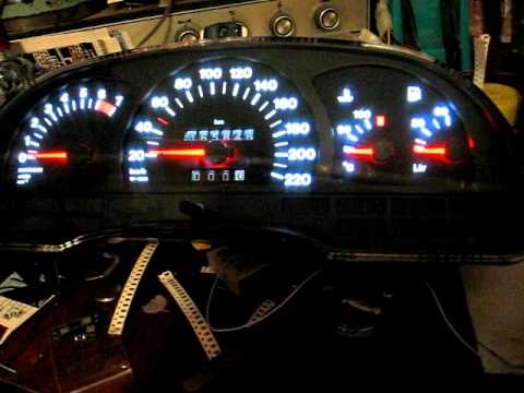 тюнинг, подсветка приборов opel 2